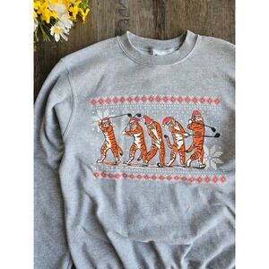 Champion Barstool Golf Sweatshirt Small Christmas Tiger Woods Crewneck‎ Y2K